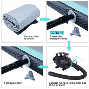 Colchonetas Para Gimnasia Gymastics <span class=keywords><strong>Airtrack</strong></span> <span class=keywords><strong>5</strong></span> 10 6m Ronde Air Piste Gymnastique Formation D'atterrissage Tumbling 4 Tapis Air Pistes - Product Image 5