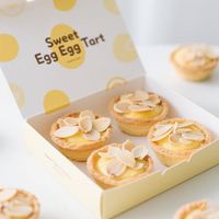 Emballage de biscuits pour tarte gaufrée beignet fantaisie nouvelle tendance personnalisé Dossiers de boulangerie avec fenêtre avec logo en matériaux recyclés gaufrage