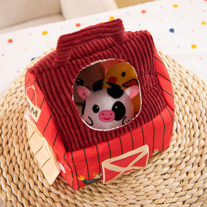 Dessin animé Animal Cottage peluche douce pour l'éducation de la petite enfance bébé ferme Animal poupée pâturage joyeusement rempli de coton PP - Product Image 4