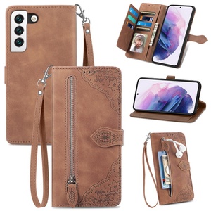 เคสหนังกระเป๋าสตางค์ลายดอกไม้หลายใบมีซิปสำหรับ <span class=keywords><strong>Samsung</strong></span> <span class=keywords><strong>Galaxy</strong></span> S26 S24 Plus A55 A35 A05พิเศษเคส M15 X7 <span class=keywords><strong>5</strong></span> M55 - Product Image 3