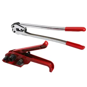 Portable PP PET Manual Plastic Strapping Tools Tensioner Sealers For Steel And Wooden Packing