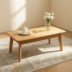 Modern Solid Wood Coffee <b>Table</b> Scandinavian Design Living Room Furniture Decorative Minimalist Style - Product Image 1