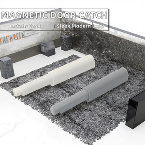 Fermaporta Magnetico Moderno in Plastica con Chiusura <span class=keywords><strong>a</strong></span> Rimbalzo, Apertura <span class=keywords><strong>a</strong></span> <span class=keywords><strong>Spinta</strong></span>, Ammortizzatore per Appartamenti, Facile Installazione per Porte di Soggiorno, Hotel e Armadi - Product Image 2