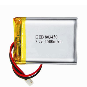 Rechargeable lithium Li-Po battery 803450 3,7 V 1500 mAh Polymer Cell for GPS Portable - Product Image 2