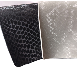 Moda PVC cuero serpiente en relieve escala textura impermeable terciopelo respaldo hogar muebles Decoración sofá coche asiento bolsa - Product Image 2