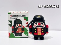 Speaker Bluetooth Natal Nutcracker King & Guard, Speaker Nirkabel Portabel Kartun Lucu 3W Mini BT untuk Hadiah Liburan