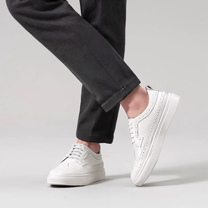Zapatillas Deportivas Retro para Hombre, de Cuero Genuino, Duraderas, con Aumento de Altura, Costuras Reforzadas, Entresuela de Goma Ligera - Product Image 6
