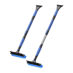 Pelle à neige pliable d'extérieur, pelle tout-terrain pour voiture, fournitures d'hiver, traîneau à neige, outil pelle à neige télescopique, benne extensible - Product Image 4
