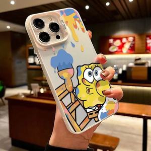 Custodia per Cellulare iPhone 16 Pro Max Graffiti <span class=keywords><strong>Spongebob</strong></span> per iPhone 15 14 13 12 Pro Max Custodia Antiurto per Cellulare - Product Image 3
