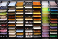 Feuille acrylique PMMA double face argentée, résistante aux UV, finition pailletée, 3 mm, avec service de découpe disponible
