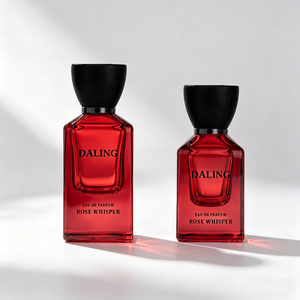 Flacon de parfum vide en verre <span class=keywords><strong>carré</strong></span> de luxe 30ml 50ml 100ml avec bouchon en <span class=keywords><strong>bois</strong></span>, flacon de parfum rectangulaire, boîte personnalisée - Product Image 4