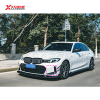 XTREME Cache-ventilations latérales de pare-chocs avant en fibre de carbone sèche, garnitures de prise d'air et enjoliveurs de conduits d'air pour feux antibrouillard pour BMW G20 G21 M340i 330i