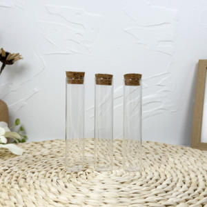 Tube en verre pour cuisine avec bouchon/capuchon hermétique pour épices, herbes et stockage alimentaire - Product Image 5