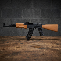 Fusil de jouet électronique pour garçons avec son de cliquet alimenté par piles, blaster militaire en plastique pour jeu d'imitation