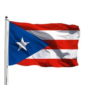 Banderas de Puerto Rico Personalizadas de 90x150cm (3x5 Pies) con Logotipo, Impresas en Serigrafía sobre Poliéster, Portátiles para Exteriores - Product Image 2