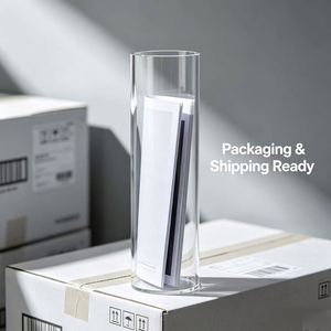 Tubo de Acrílico Transparente de Corte Personalizado, Cilindro de Acrílico Hueco de Alta Resistencia para Cubiertas Antipolvo y Uso en Acuarios - Product Image 6