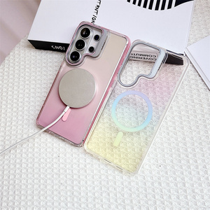 Nouvelle coque de téléphone magnétique N52 à dégradé de couleurs pour Samsung S26 Plus Ultra A37 A56 A57 A36 avec support d'objectif métallique antichoc - Product Image 2