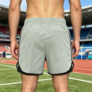 Pantalones Cortos Deportivos para Maratón, Secado Rápido, Transpirables, con Detalles Reflectantes para Correr de Noche, Entrenamiento - Product Image 2