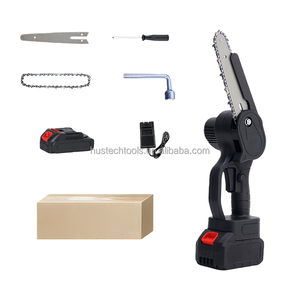 Top Handle <b>Mini</b> <b>Chainsaw</b> 6 Inch <b>Electric</b> 21V DIY 2pc 1500mAh Battery 800W Motor Quick Work Cordless Branch Cutting Camping - Product Image 4