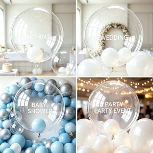 BOBO Ballon Party Decoration Transparent Clear <strong>Balloons</strong> Bubble Globos Con Luces TPU Led <strong>Light</strong> <strong>up</strong> BOBO Led <strong>Balloon</strong> With Led Stick - Product Image 3