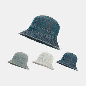 Sombrero de Pescador Vaquero Lavado a Rayas Personalizable al por Mayor, Moderno, de Verano, Informal, Ideal para Viajes, con Protección Solar - Product Image 3