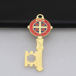 Colgador <span class=keywords><strong>de</strong></span> puerta <span class=keywords><strong>de</strong></span> estilo religioso con llave <span class=keywords><strong>de</strong></span> <span class=keywords><strong>San</strong></span> <span class=keywords><strong>Benito</strong></span> <span class=keywords><strong>de</strong></span> 12,3 cm, colgante <span class=keywords><strong>de</strong></span> <span class=keywords><strong>medalla</strong></span> <span class=keywords><strong>de</strong></span> protección <span class=keywords><strong>de</strong></span> bendición, joyería <span class=keywords><strong>de</strong></span> aleación para niños, piedra principal <span class=keywords><strong>de</strong></span> ópalo DIY - Product Image 5