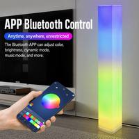 Lámpara de Ambiente Inteligente RGB para Piso, Control por Aplicación, Sincronización Musical, Barra de Luz LED Rítmica para Sala de Juegos, Decoración Navideña