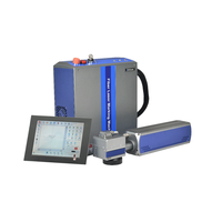 Impresora láser de lata de metal, 20w, 30w, 50w, 100w, máquina de marcado láser voladora de fibra para cerveza, Impresión de código de fecha de caducidad