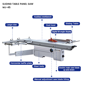 Scie de table à panneau coulissant pour le travail du <span class=keywords><strong>bois</strong></span> MJ45 affichage numérique à Angle d'inclinaison - Product Image 2
