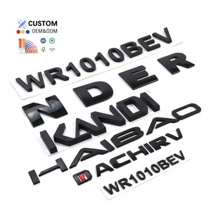 แผ่นป้ายพลาสติกติดรถยนต์แผ่นป้ายสัญลักษณ์ชื่อตัวอักษรโลโก้ ABS OEM ODM โลโก้รถยนต์ - Product Image 1