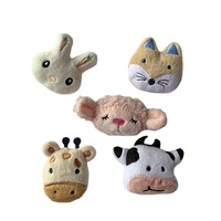 Mini jouets en peluche de petite taille, Animal en peluche, personnalisé et mignon avec tête de dessin animé, accessoires pour chaussettes de bébé, chapeaux, vente en gros, pièces