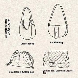 Sac fourre-tout pour femme en cuir véritable, fourni directement par l'usine, capacité 3L+, poignée souple, fermeture éclair, imperméable, style tendance, usage quotidien, personnalisable - Product Image 2