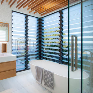 Kesenbao tiêu chuẩn Úc hợp kim nhôm hiện đại thân thiện với môi trường <span class=keywords><strong>jalousie</strong></span> kính cửa sổ trồng cửa chớp có thể điều chỉnh - Product Image 2