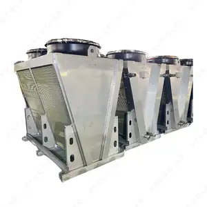 SS Tube Coated Aluminum Fin Dry Cooling Systems For School In A Coastal Area Near The Sea