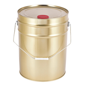 Seau en métal doré à tête fermée de 20 L (5 gallons) vide pour peinture, bidon <span class=keywords><strong>avec</strong></span> <span class=keywords><strong>bec</strong></span> <span class=keywords><strong>verseur</strong></span> - Product Image 2