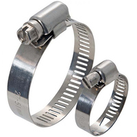 Abrazadera de Manguera de Acero Inoxidable SS304 con Engranaje Helicoidal, Estilo Americano W4, Ranurada, para Tubo de Conexión de Intercooler Turbo, Clip de Banda, Rendimiento Duradero