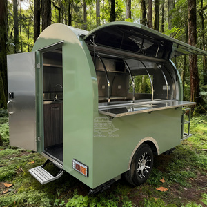 8.2ft <b>Mobile</b> Multifunctional Beverage Van Outdoor <b>Restaurant</b> Street Food <b>Trailer</b> Hot Dog Vending Cart Ice Cream Snack Food Chips - Product Image 6