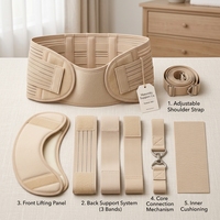Ceinture de Maternité 3-en-1 Ajustable en Tissu Doux pour le Corps, Soutien Prénatal du Ventre, du Dos et du Bassin pour Femmes Enceintes