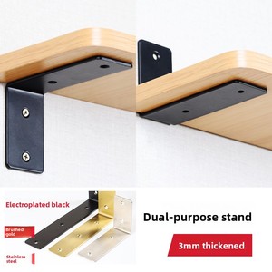 Trépied en acier inoxydable épaissi support d'étagère à Angle droit à 90 degrés coin en forme de L pour pièce de connexion fixe de cuisine - Product Image 2