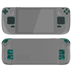 EXtremeRate - Juego Completo de Botones de Repuesto Transparentes en Verde Esmeralda para la Consola Portátil Steam Deck LCD - Product Image 1
