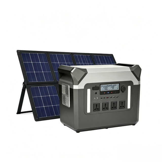 Power Station Portable Camping Otudoor Highly Efficient 2000W Solar Generator Household Electricity Battery Home Power Station