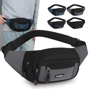 Fashion Men's Fanny Pack Large Capacity Oxford Cloth Waist Bag Everyday Use Black Blue Gray Dark Blue - Product Image 4