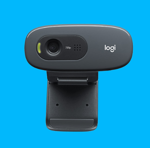 Nouveau pour <span class=keywords><strong>Logi</strong></span>-tech C270 <span class=keywords><strong>HD</strong></span> 720P Mini Webcam USB noir avec microphone intégré et capteur CMOS pour bureau à domicile et bureau/ordinateur portable - Product Image 2