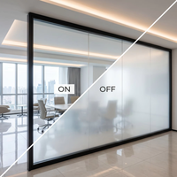 Vidrio Artístico Nebulizado, Conductivo Eléctricamente, con Función de Atenuación, Ecológico, para Decoración Moderna de Hoteles, Dormitorios, Baños y Comedores