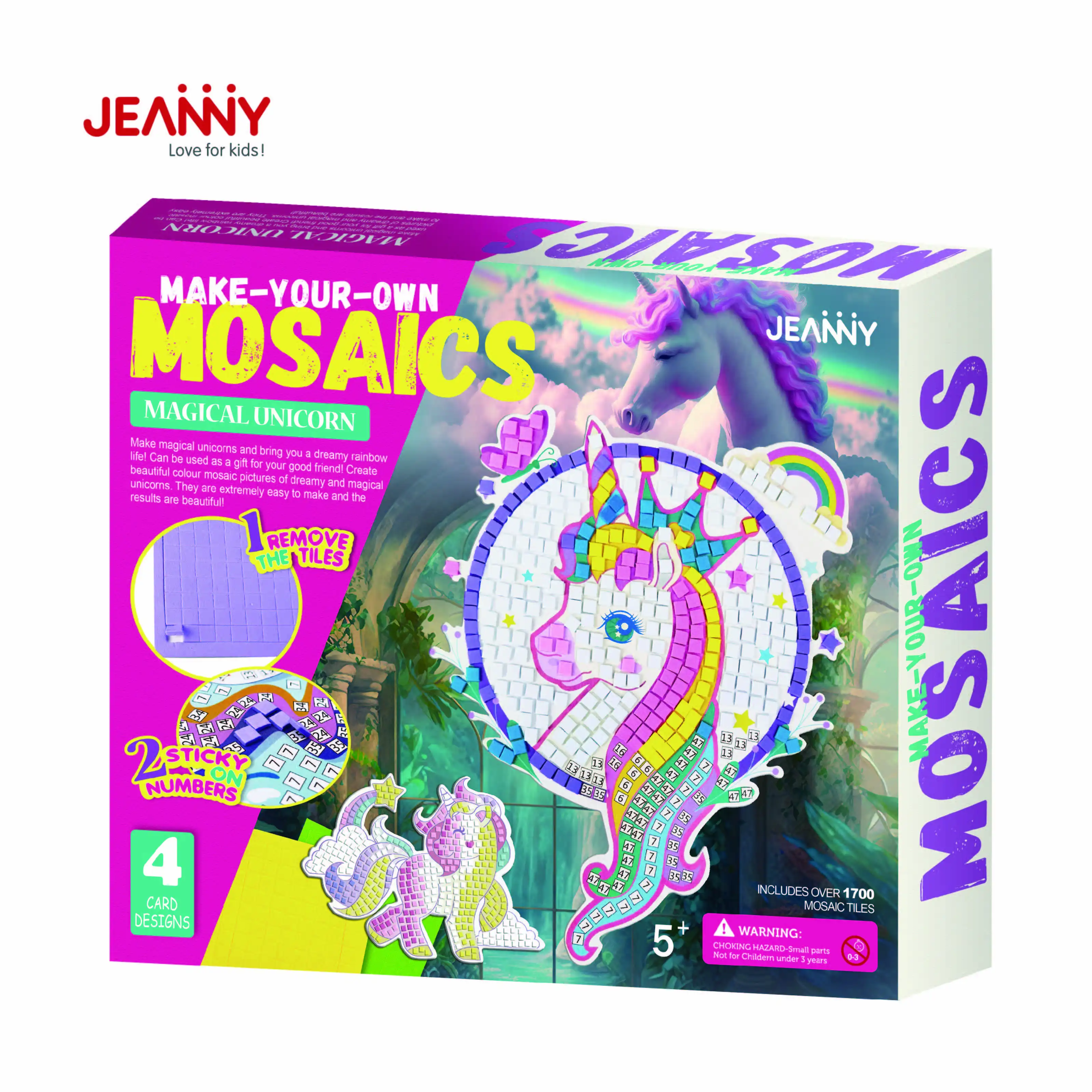 Magic Mosaic Sticker Art And Craft Hot Selling Educational DIY Creative Toys for Kids 3D Stem Puzzle Unicorns Crafts Toys