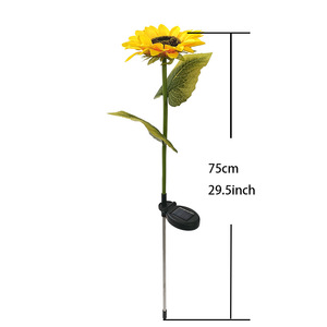 Nouvelle Lampe Solaire LED Certifiée ROHS en Forme de Tournesol, Étanche IP65, Petite Décoration Extérieure pour Jardin, Cour et Parc - Product Image 6