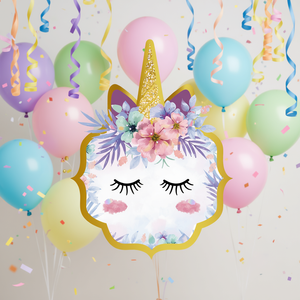 Party Love Piata Unicornio 45x55cm 12 Pcs Bag Party Decoration - Product Image 3