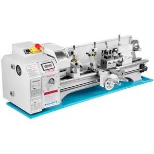 Brushed 1100W Variable Speed Spindle Bore Mini Metal Lathe for Woodworking Drilling Wood Turning