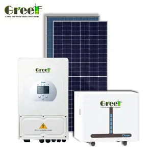 تركيب سهل نظام الطاقة الشمسية مجموعة الطاقة الشمسية الهجين طاقة مجانية للاستخدام المنزلي