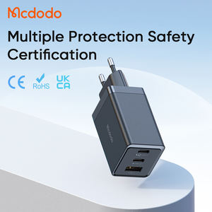 Mcdodo 154 70W GAN อะแดปเตอร์ที่ชาร์จติดผนัง CE Fast 70W 45W 27W 20W 3 in 1 USB-C คู่ + USB พอร์ตชาร์จเร็วหลายพอร์ตสำหรับ Mac Samsung - Product Image 6